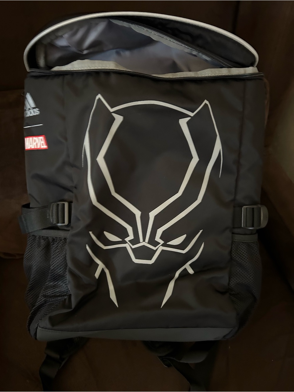 RARE Marvel Black Panther Graphic Backpack by Adidas - Black & Gray